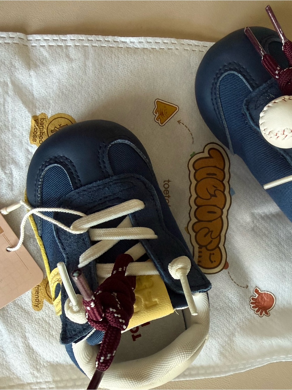 ToeTots Loopy Play Topstar Baseball Toddler Shoes Size 6.5T / EU 22